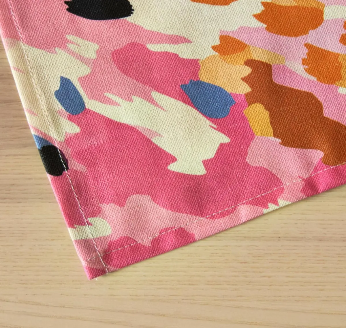 EMINZA Nappe rectangulaire coton enduit (150 x 350 cm) Mowgli Multicolore New