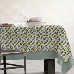 EMINZA Nappe rectangulaire coton enduit (150 x 250 cm) Mafalda Multicolore