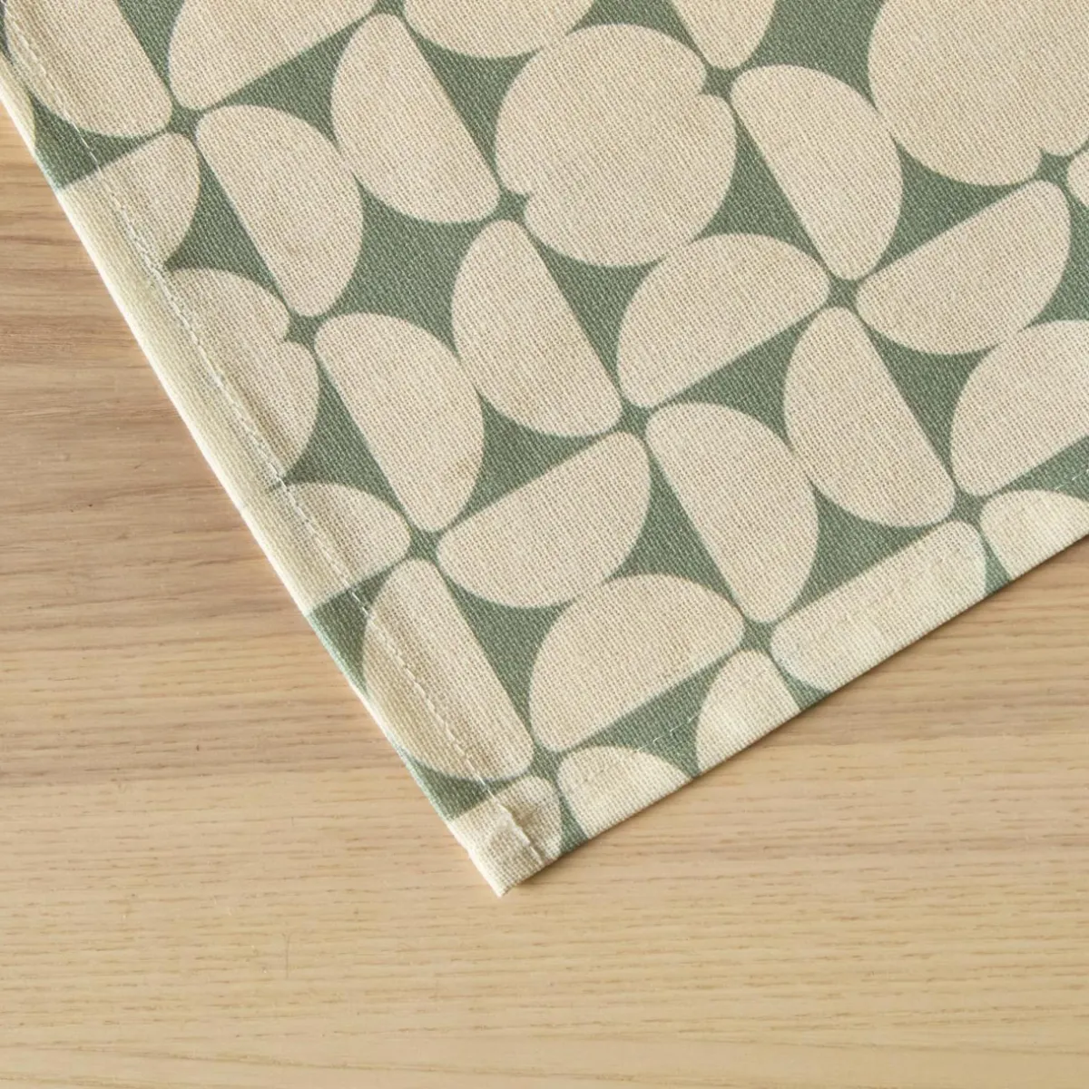EMINZA Nappe rectangulaire coton enduit (150 x 350 cm) Sofia e Vert Online