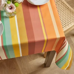 EMINZA Nappe rectangulaire coton enduit (150 x 350 cm) Ajaccio Multicolore Sale