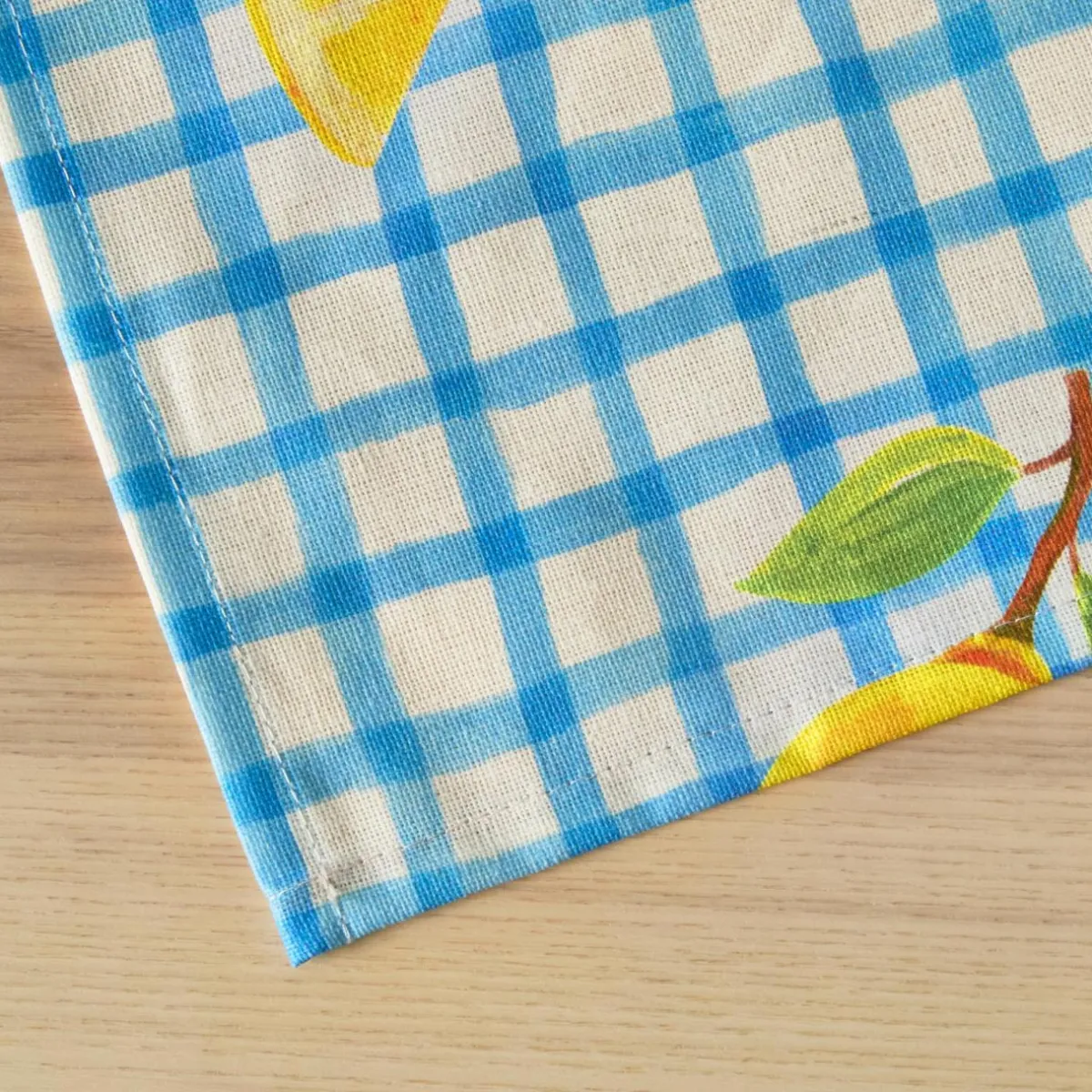 EMINZA Nappe rectangulaire coton enduit (150 x 350 cm) Menton e Bleu Sale