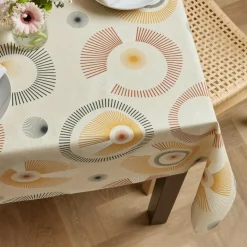 EMINZA Nappe rectangulaire coton enduit (150 x 250 cm) Manhattan Beige