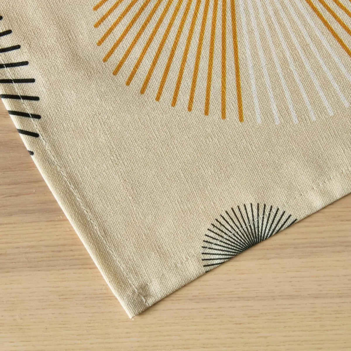 EMINZA Nappe rectangulaire coton enduit (150 x 350 cm) Manhattan Beige Online