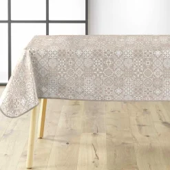 douceur d'intu017drieur Nappe rectangulaire enduite PVC (140 x 240 cm) Carella he Blanc Best