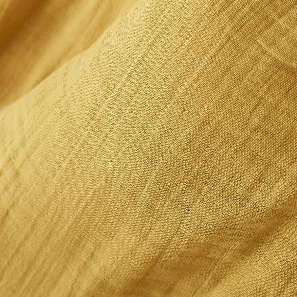 EMINZA Nappe rectangulaire gaze de coton (150 x 250 cm) Gaïa Jaune safran Discount