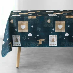 DOUCEUR D'INTERIEUR Nappe rectangulaire (L240 cm) Augustin e Bleu