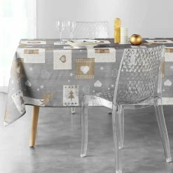 DOUCEUR D'INTERIEUR Nappe rectangulaire (L300 cm) Augustin e Gris Best
