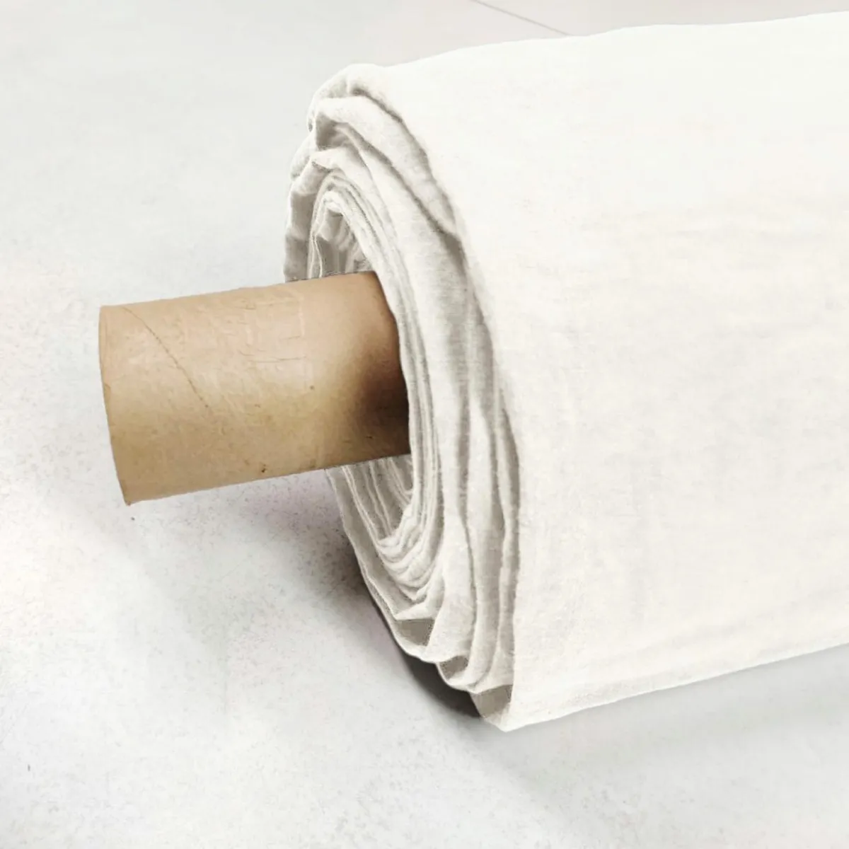 EMINZA Nappe rectangulaire lin lavé (170 x 350 cm) Louise he Blanc Discount