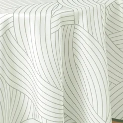 DOUCEUR D'INTERIEUR Nappe ronde anti tache (180 cm) Linea he Blanc Discount