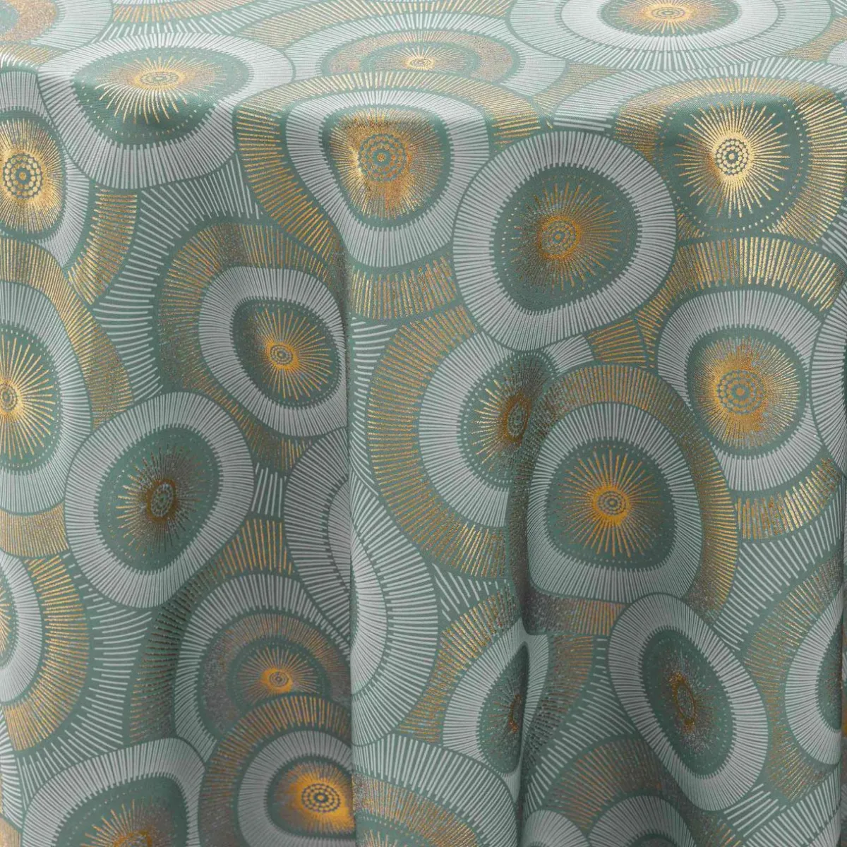 douceur d'intu017drieur Nappe ronde anti tache (180 cm) Eclipse Vert sauge Hot