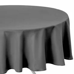 ATMOSPHERA Nappe ronde anti tache (D180 cm) Lina Gris ardoise