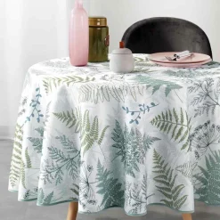 DOUCEUR D'INTERIEUR Nappe ronde (D180 cm) Melisandre e Vert New