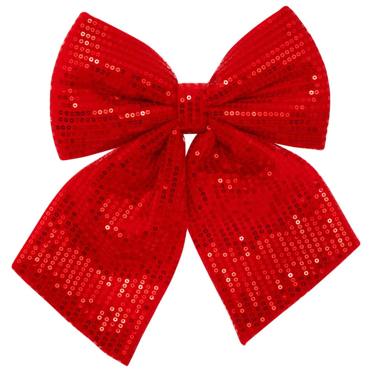 JJA Noeud de Noël (H24 cm) Prestige sequins Rouge Discount