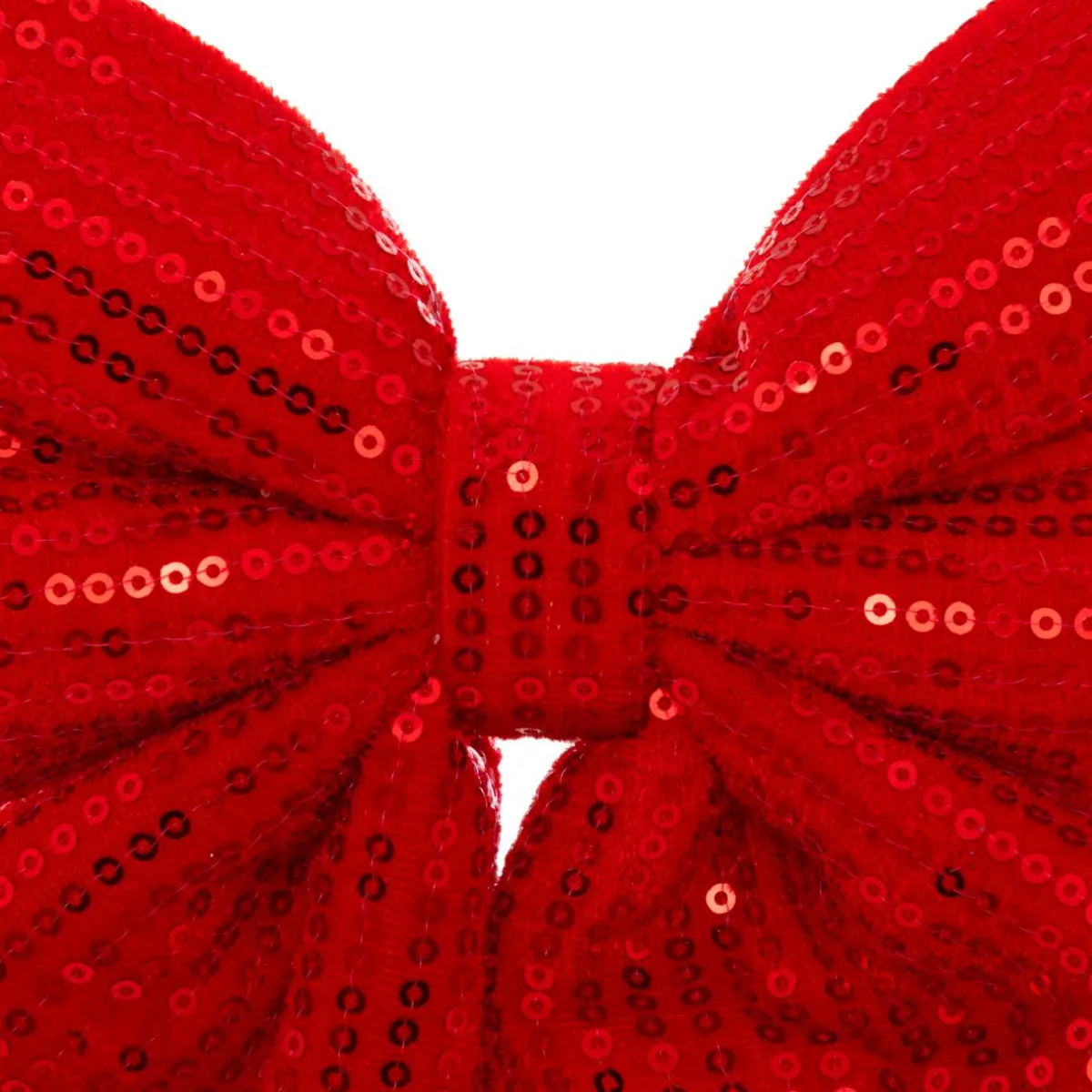 JJA Noeud de Noël (H24 cm) Prestige sequins Rouge Discount