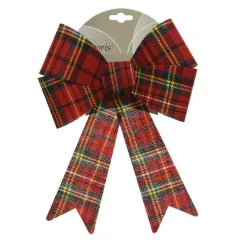 KAEMINGK Nœud de Noël (H26 cm) à carreaux Rouge Online
