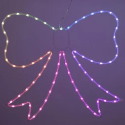 KOOPMAN Nœud papillon lumineux néon 71 LED H60 cm Multicolore Sale