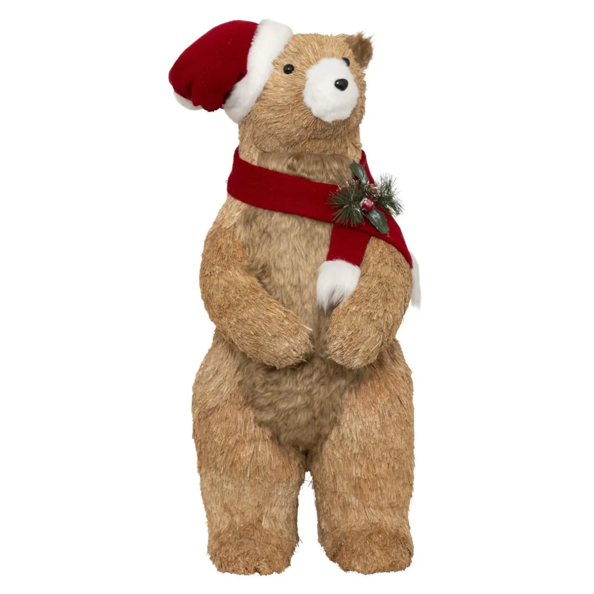 JJA Ours décoratif en bois (H73 cm) Gulliver curieux Marron clair Hot