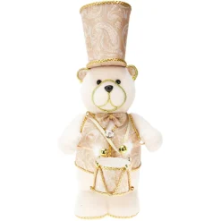 KOOPMAN Ours de Noël déco (H39 cm) Majestueux musicien Or Outlet