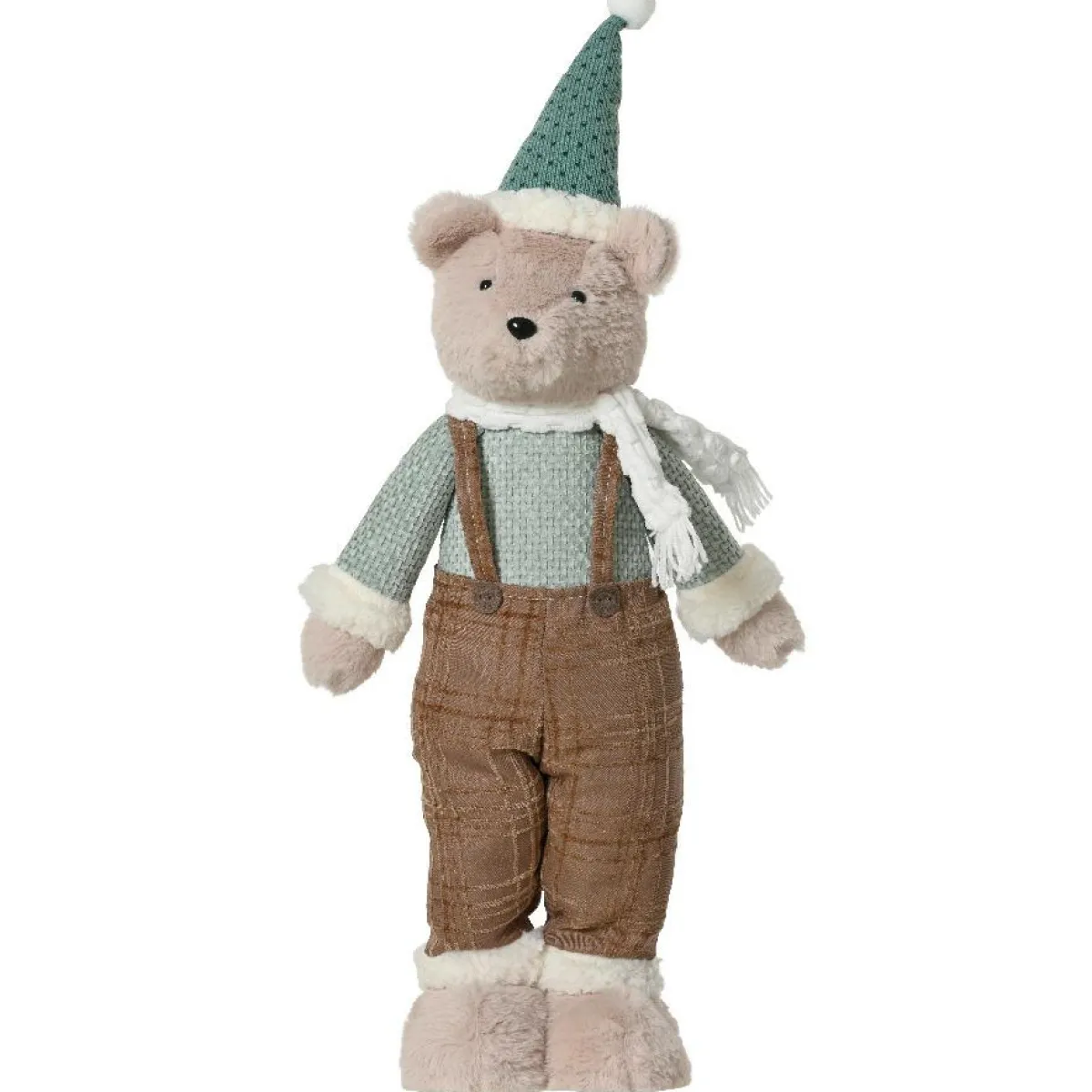 KAEMINGK Ours des neiges (H75 cm) Gabriel et vert clair Beige