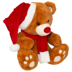 JJA Ours en peluche (H50 cm) Loulou écharpe rouge Marron Outlet