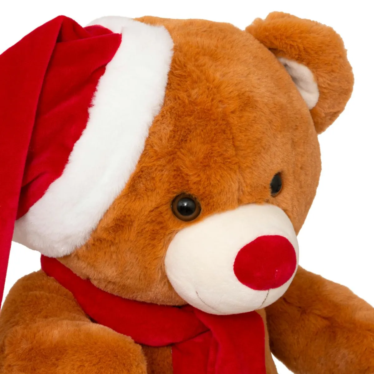 JJA Ours en peluche (H50 cm) Loulou écharpe rouge Marron Outlet