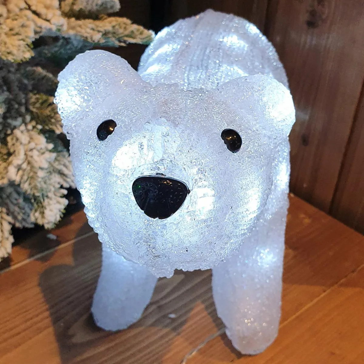 KAEMINGK Ours lumineux solaire 40 LED (H24 cm) Titouan Blanc froid Best