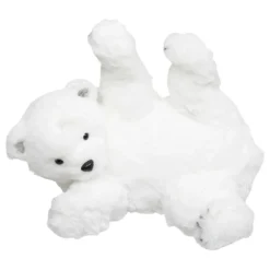 Feeric Lights & Christmas Ours polaire déco (H21 cm) Roulade joyeuse Blanc New