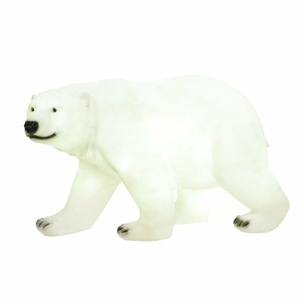 KAEMINGK Ours polaire lumineux fibre de verre 8 LED (H35 cm) Viken Blanc froid Outlet