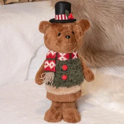 KAEMINGK Ourson de Noël déco (H46 cm) Teddy en beau costume Marron Clearance