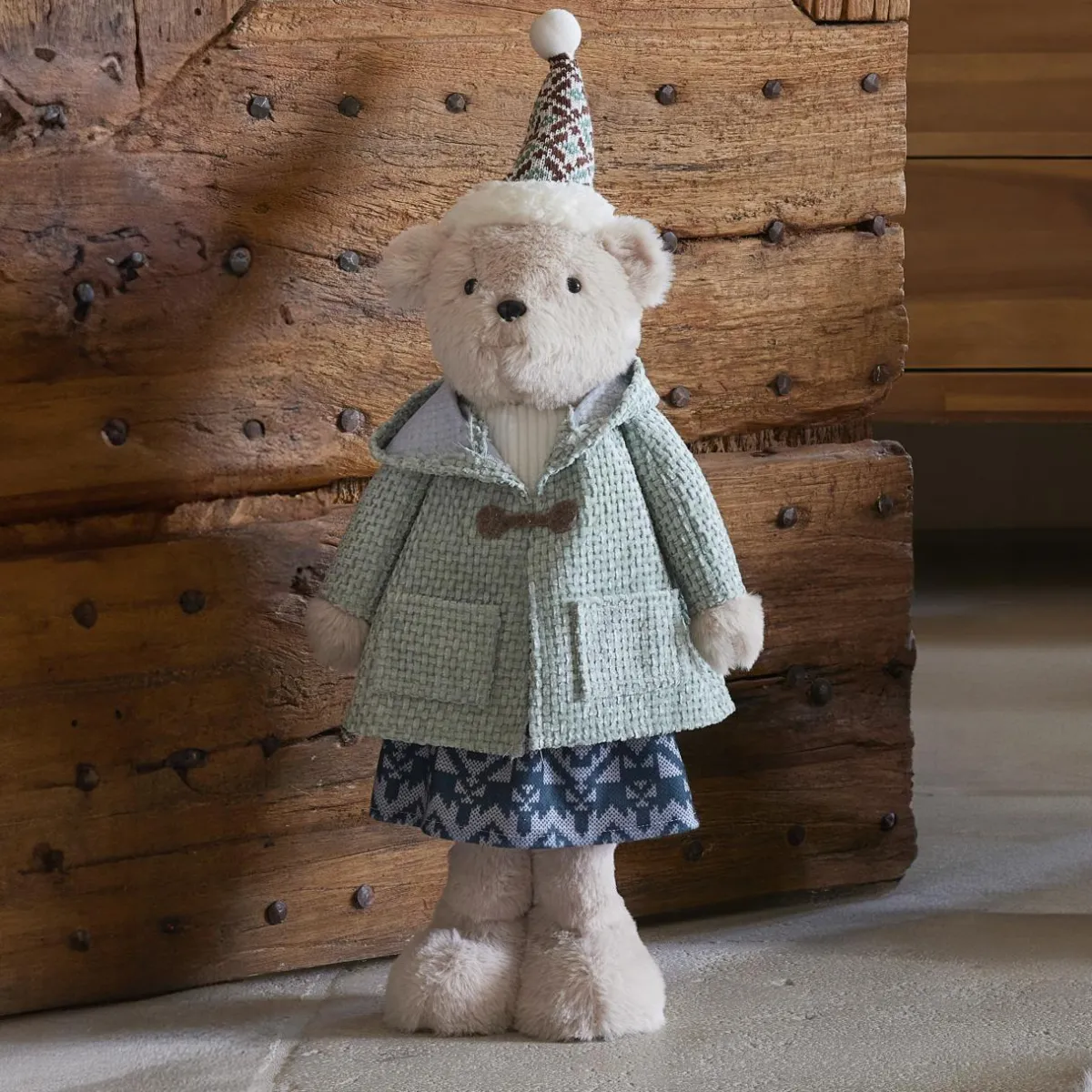 KAEMINGK Oursonne des neiges (H53 cm) Gabrielle et vert clair Beige Clearance