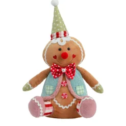 KAEMINGK Pain d'épices décoratif assis (H40 cm) Johnny le Clown Multicolore Outlet