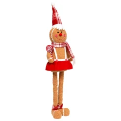 Pain d'épices jambes téléscopiques (H89 cm) Miss Noël Marron clair Discount