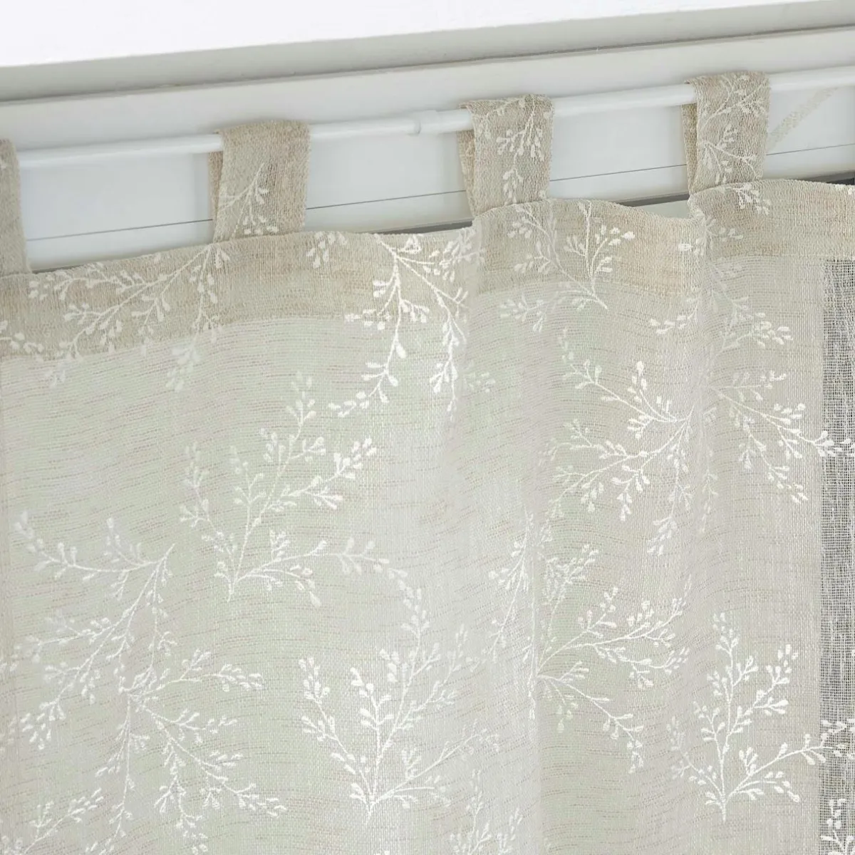 DOUCEUR D'INTERIEUR Paire de voilages à passants (60 x 120 cm) Karla Taupe Sale