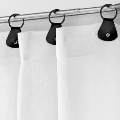 douceur d'intu017drieur Paire de voilages anneaux (70 x 200 cm) Linka Blanc New