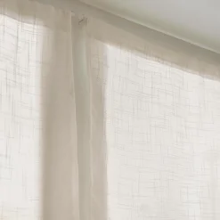 EMINZA Paire de voilages effet lin (60 x 120 cm) Robin Beige Discount