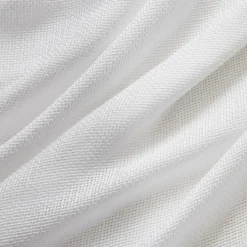 EMINZA Paire de voilages passe-tringle effet lin (60 x 120 cm) Luca Blanc Online
