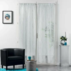 DOUCEUR D'INTERIEUR Paire de voilages passe-tringle (70 x 200 cm) Filiane Blanc New