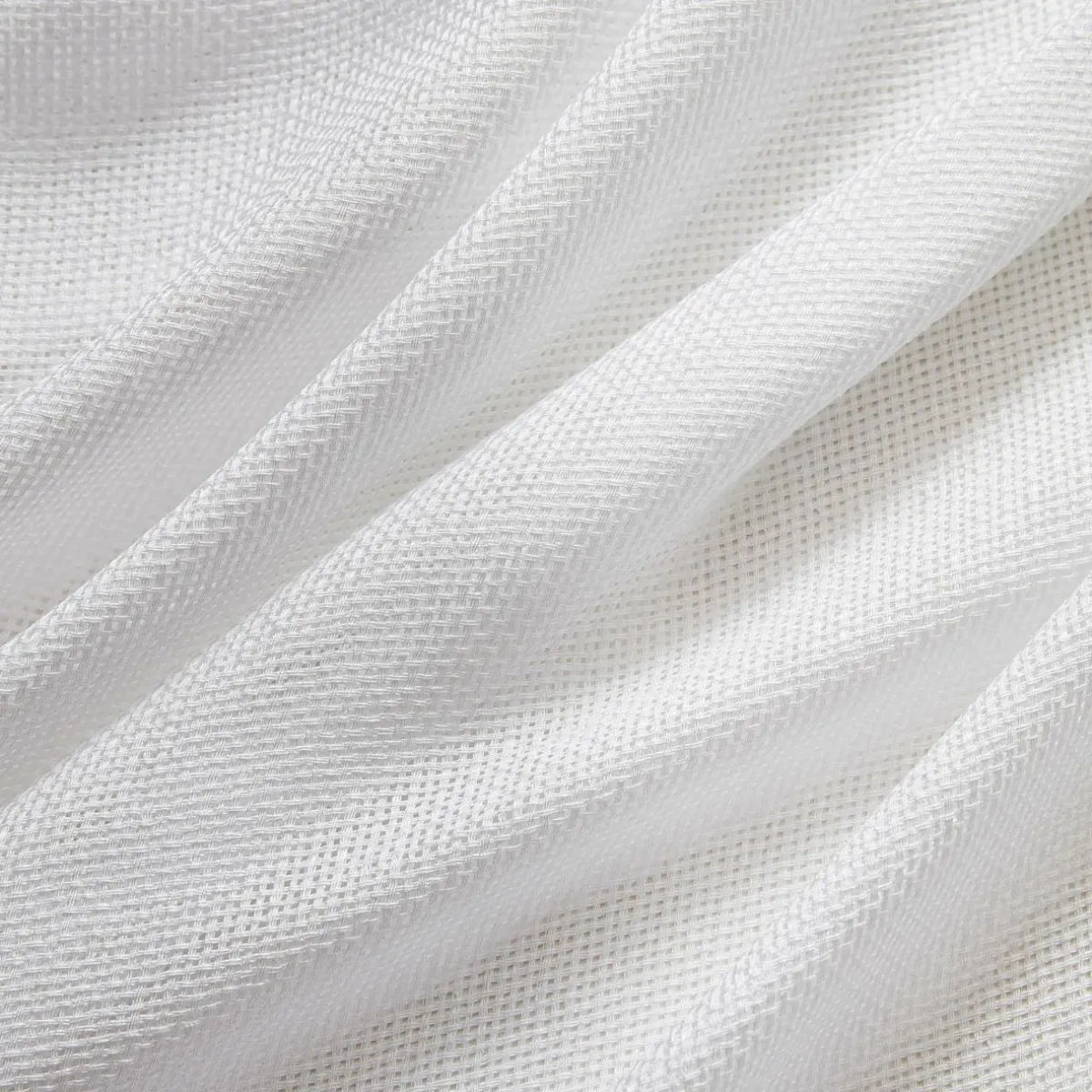 EMINZA Paire de voilages passe-tringle effet lin (60 x 160 cm) Luca Blanc Clearance