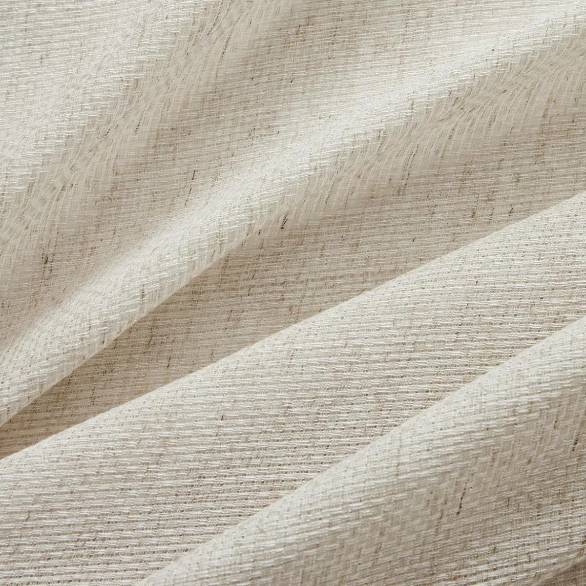 EMINZA Paire de voilages passe-tringle effet lin (60 x 160 cm) Luca Beige Clearance