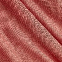 EMINZA Paire de voilages passe-tringle effet lin (60 x 120 cm) Robin Terracotta Discount