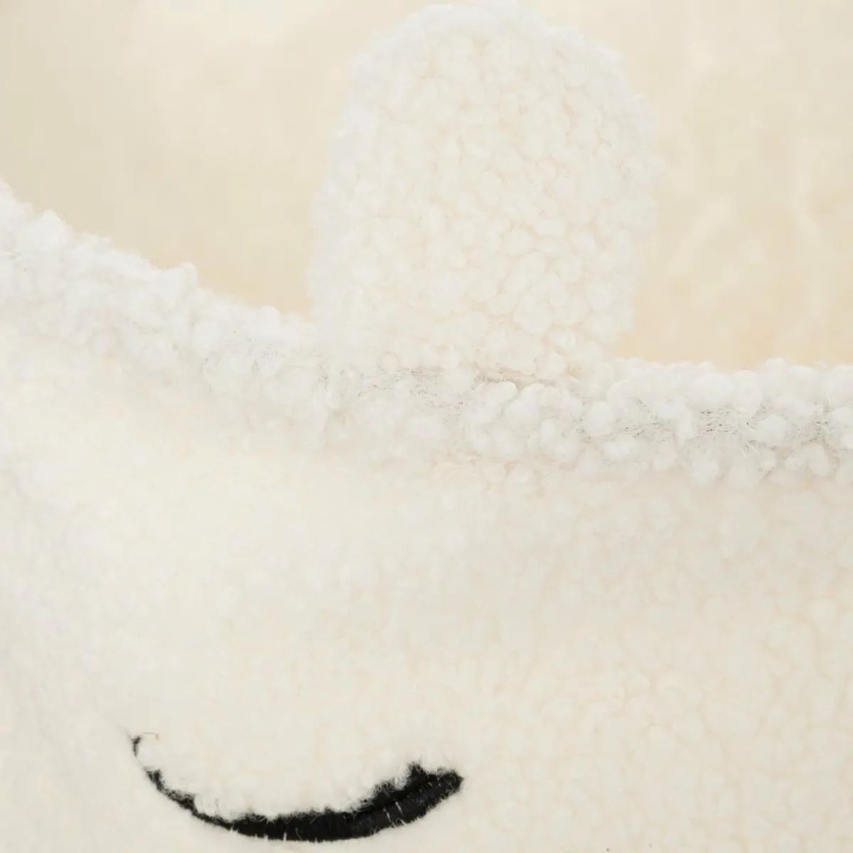 Atmosphera createur d'interieur for kids Panier à jouets (H40 cm) Bouclette Blanc Clearance
