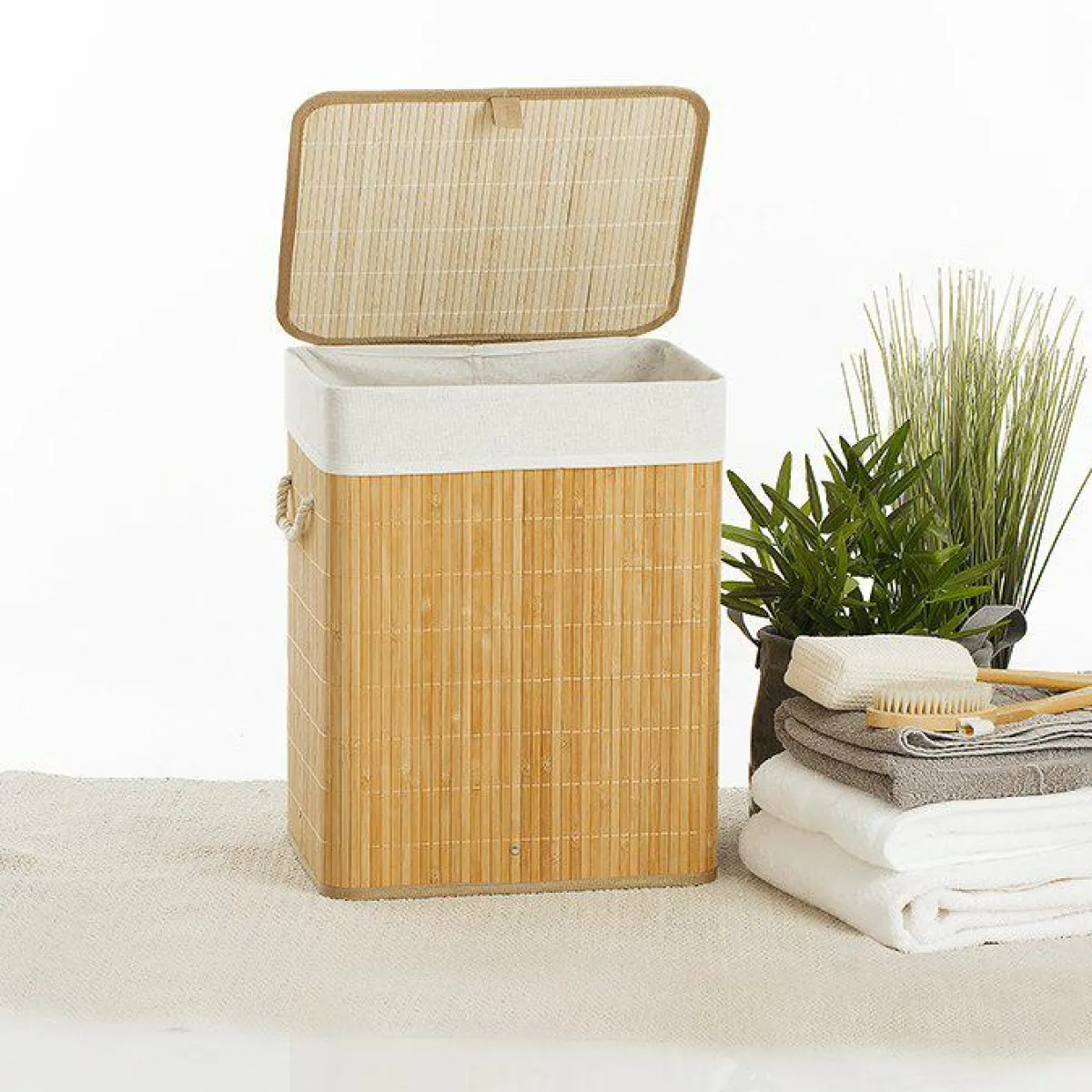 ATMOSPHERA Panier à linge en bambou (H50 cm) Nuevo Naturel Online