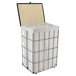 TENDANCE Panier à linge pliable (H60 cm) Industriel Ecru Online
