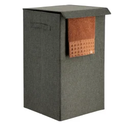 TENDANCE Panier à linge pliable (H60 cm) TissuFlex Gris Outlet