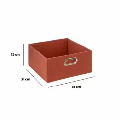5 Five Simply Smart Panier de rangement ( 31 x 15 cm) Helena Terre de Sienne Rouge brun Best