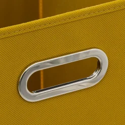 5 Five Simply Smart Panier de rangement (31 x 31 cm) Helena Jaune moutarde Hot
