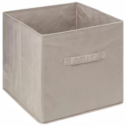 5 Five Simply Smart Panier de rangement (31 x 31 cm) Velours Lin Hot
