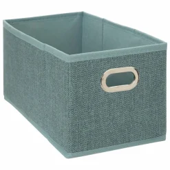 5 Five Simply Smart Panier de rangement (15 x 31 cm) Helena Bleu pétrole chiné Outlet