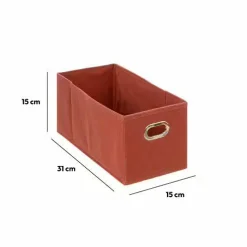 5 Five Simply Smart Panier de rangement (15 x 31 cm) Helena Terre de Sienne Rouge brun Clearance