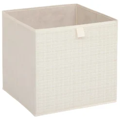 5 Five Simply Smart Panier de rangement (31 x 31 cm) Tweed Beige Outlet